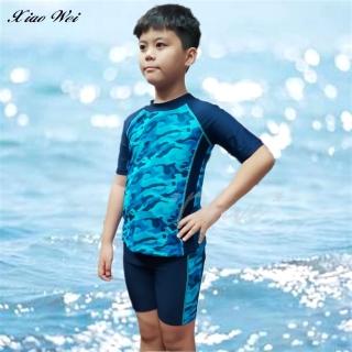 【小薇的店】舒沛品牌兒童二件式短袖泳裝/水母衣(NO.S203018)