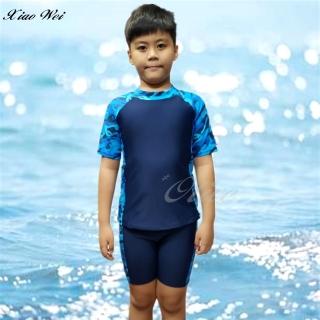 【小薇的店】舒沛品牌兒童二件式短袖泳裝/水母衣(NO.S203038-1)