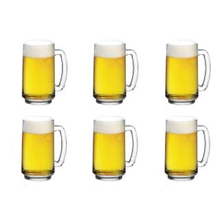 【Ocean】Playboy把手啤酒杯-357ml(6入組)