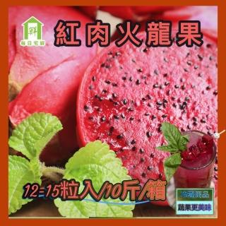 【每日宅鮮】六龜紅肉火龍果(約10-12顆/10斤/箱)
