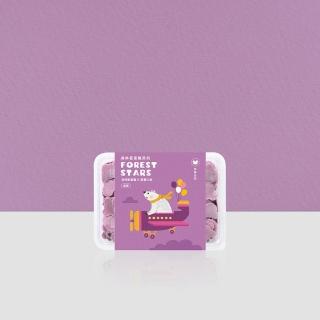 【森林麵食】星星麵紫心蕃薯200g(副食品 嬰兒麵條 造型麵)
