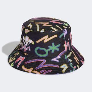 【adidas 愛迪達】帽子 漁夫帽 運動帽 遮陽帽 三葉草 BUCKET HAT 黑彩 HL1707