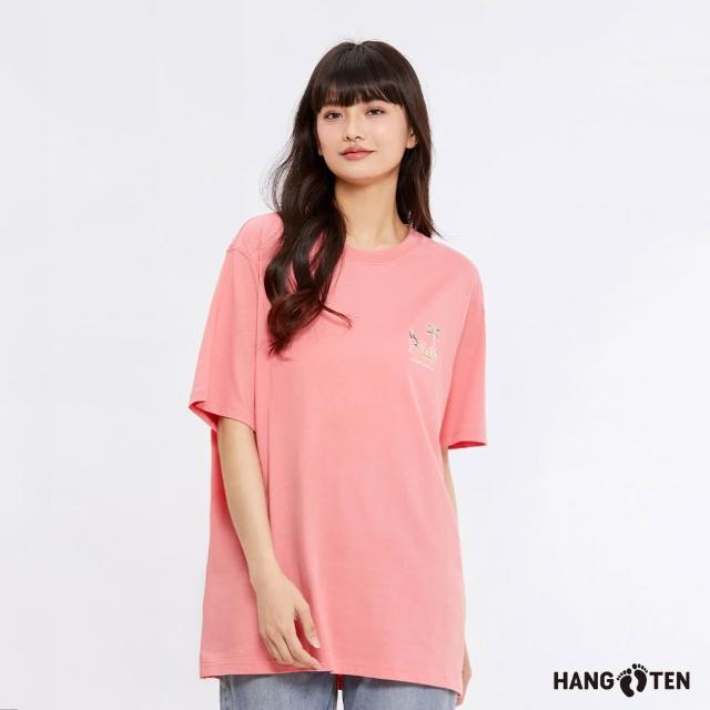 【Hang Ten】中性款-BCI純棉海灘印花/復古衝浪印花/懷舊印花短袖T恤(多款選)