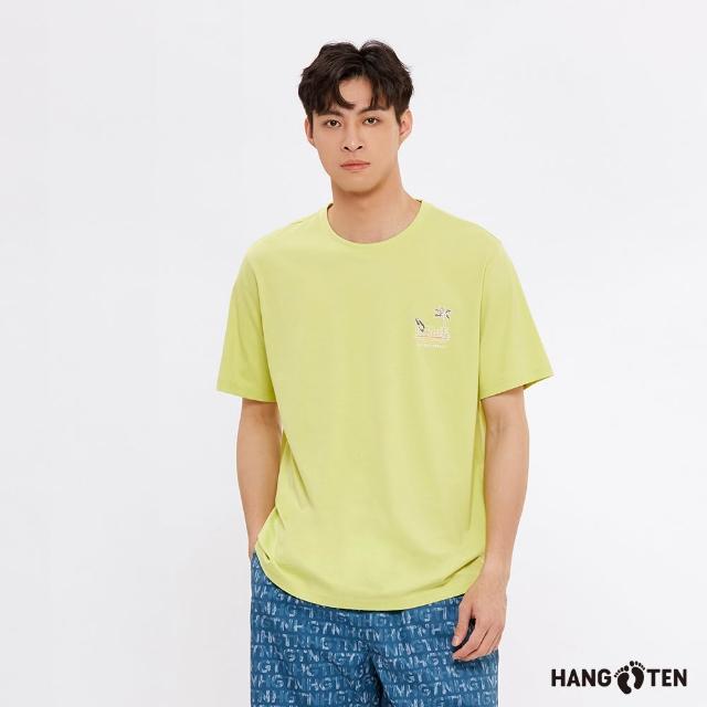 【Hang Ten】中性款-BCI純棉海灘印花/復古衝浪印花/懷舊印花短袖T恤(多款選)