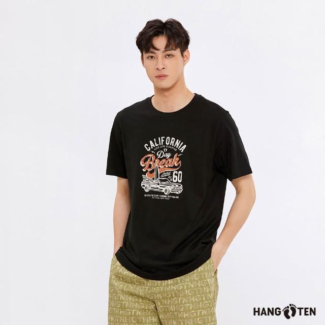 【Hang Ten】中性款-BCI純棉海灘印花/復古衝浪印花/懷舊印花短袖T恤(多款選)