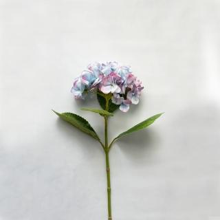 【花意空間】油畫藍紫繡球仿真花長支 3支一組(永生花 人造花 假花)