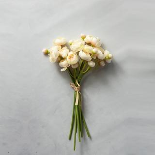【花意空間】象牙白陸蓮仿真花 8支一組(永生花 人造花 假花)