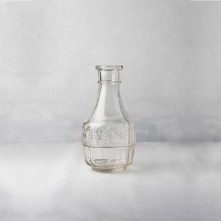 【花意空間】法式葉門浮雕小花瓶(插花 玻璃 花器)