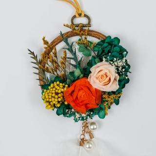 【Flower Plus】盛夏喜悅 捕夢網吊飾 裝飾(永生花乾燥花)