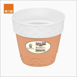 【特力屋】素陶盆套 雙色 3.5吋 白色款