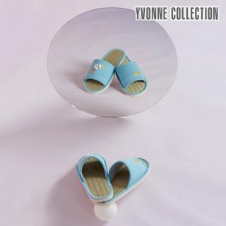 【Yvonne Collection】大嘴鳥藺草室內拖鞋(晴空藍)
