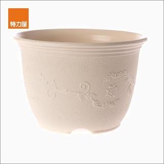 【特力屋】富貴花盆 6吋 米白色