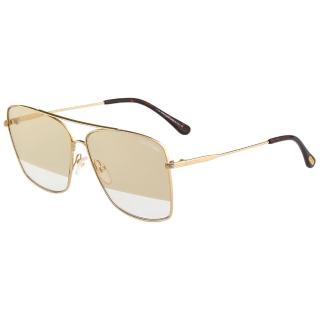 【TOM FORD】雙色鏡片 太陽眼鏡 TF651(金色)