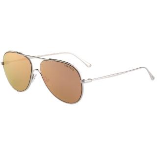 【TOM FORD】水銀面 太陽眼鏡 TF695(銀色)