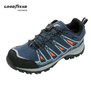 【GOODYEAR 固特異】旅行者-郊山健行鞋/男 戶外 登山 耐磨 橘藍(GAMO23406)