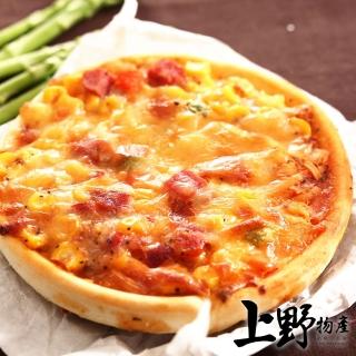 【上野物產】五吋牽絲素食夏威夷圓披薩 x30片(120g±10%/片 Pizza 比薩 披薩)