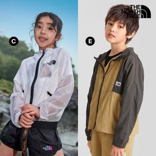 【The North Face】兒童輕薄防曬連帽外套(多款任選)