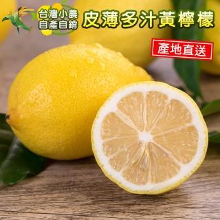 【禾鴻】小農自產自銷黃檸檬禮盒4斤x2盒(薄皮多汁)