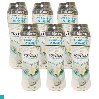 【P&G】洗衣芳香顆粒 470ml罐裝 白綠色 6入組(白茶花香)