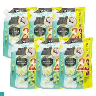 【P&G】洗衣芳香顆粒 1080ml袋裝 黑綠色 6入組(翡翠花香)