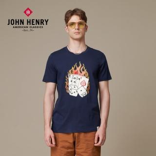 【JOHN HENRY】美國棉1974撲克牌短袖T恤