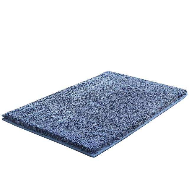 【ANTIAN】2入組 雪尼爾加厚防滑吸水地墊40*60cm(高密度絨毛/浴室用/止滑升級)
