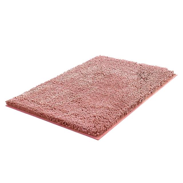 【ANTIAN】2入組 雪尼爾加厚防滑吸水地墊40*60cm(高密度絨毛/浴室用/止滑升級)