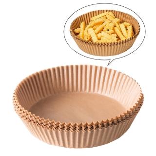 10274140 OL 【烘烤幫手】氣炸鍋專用紙-100入(廚房 紙盤 烘焙紙 隔油紙 料理紙 無漂白 不粘鍋 氣炸鍋紙 一次性免洗)