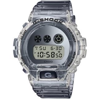 【CASIO 卡西歐】G-SHOCK 復古時尚半透明電子錶(DW-6900SK-1/速)