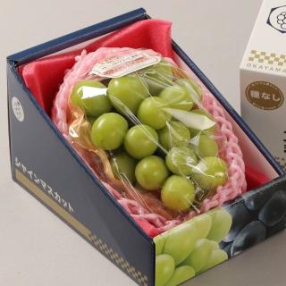 【RealShop 真食材本舖】日本麝香葡萄禮盒 單房裝約500g(綠葡萄 中秋禮盒)