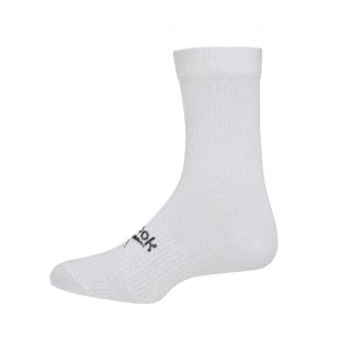 【REEBOK】長襪 ACT FO Mid Crew Socks 男女款 白 襪子 單雙入 基本款 透氣 運動(GI0075)