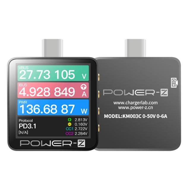 【Kamera 佳美能】ChangerLAB POWER-Z USB PD 測試儀 chargerLAB KM003C(測量儀/電壓電流/電流檢測儀)