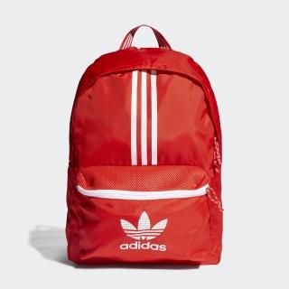 【adidas 愛迪達】後背包  書包 運動包 登山包 大容量 紅 H35533