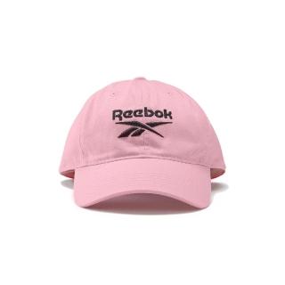 【REEBOK】棒球帽 TE LOGO 粉紅 黑 男女款 老帽 遮陽帽 基本款 休閒(GH1563)