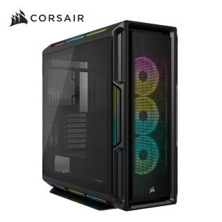 【CORSAIR 海盜船】iCUE 5000T RGB 鋼化玻璃中塔式電競機殼(黑)