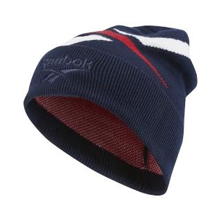 【REEBOK】毛帽 CL Lost Found Beanie 男女款 深藍 經典 刺繡 Logo 帽子(DH3556)