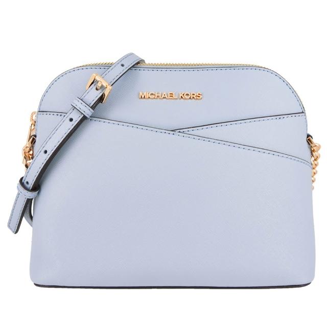 【Michael Kors】JET SET TRAVEL系列 防刮拚色皮革 金字 貝殼 斜背包 MK貝殼包(多色任選)