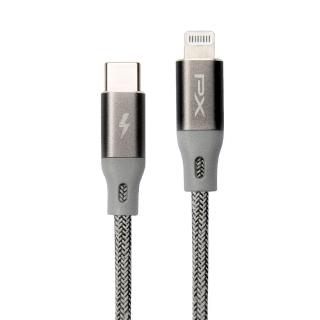【PX 大通】UCL-1G/1P 灰色/粉色 USB-C to Lightning 快速充電傳輸線 1米(蘋果 APPLE Lightning 接頭)