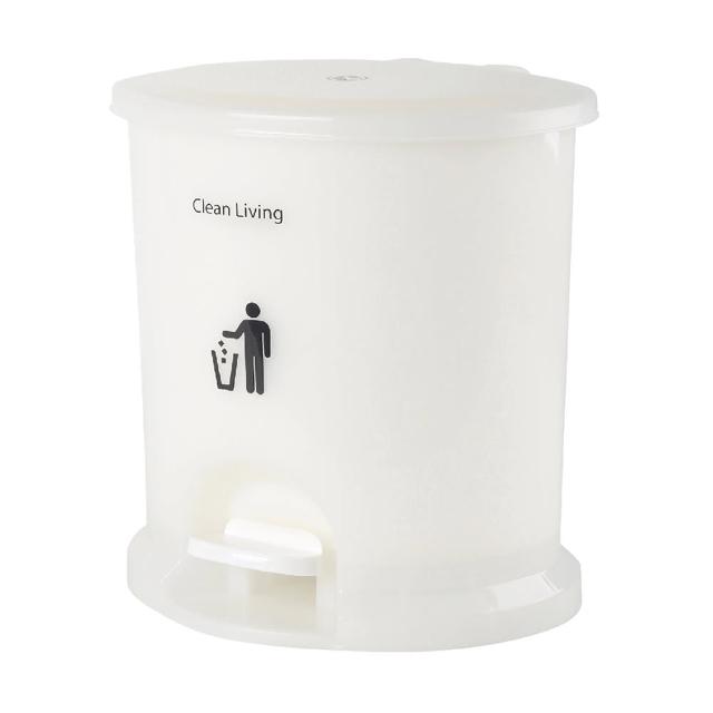 【HOUSE 好室喵】美力樂踏式垃圾桶2.5L-2入(附內桶)