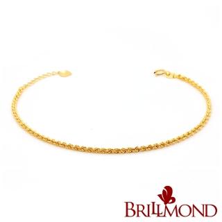 【BRILLMOND JEWELRY】18K黃金手鍊編織款(18K黃金材質)