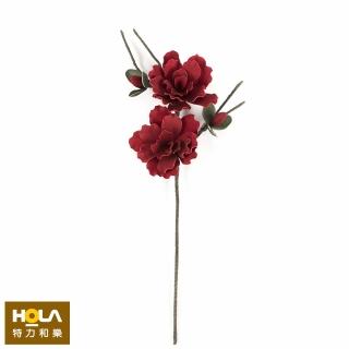 【HOLA】Flora芙蘿拉花插 牡丹花 紅