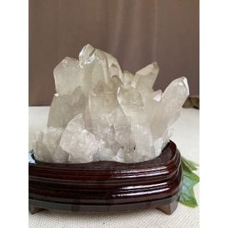 【Cocozy世界水晶原礦】淡茶晶簇(消除負面情緒 平衡能量)