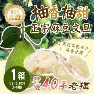 【特優柚香柚甜-中秋禮盒】正宗麻豆文旦x1箱(5斤/箱)