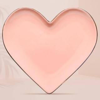 【DANICA】Jubilee心型飾品收納盤(粉金)