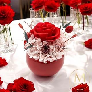 【MY DEAR STRAWBERRIES】玫瑰公爵永生花禮(花禮/盆花/永生花/擴香花/買花/送禮)