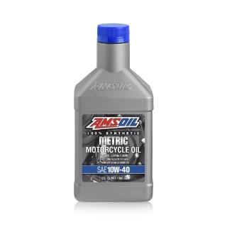 【AMSOIL 安索】METRIC 10W40 機車專用全合成機油 946ml(整箱12入 / 總代理源豐行)