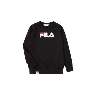 【FILA】KIDS 童長袖圓領T恤-黑色(1TEV-8500-BK)