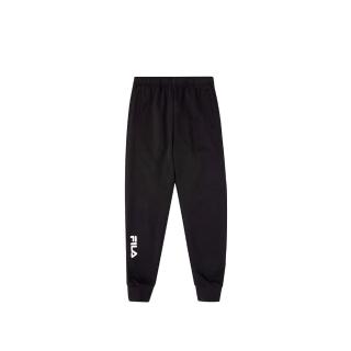 【FILA】KIDS 童束口長褲-黑色(1PNV-8504-BK)