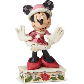 【Enesco】精品家飾 Disney 迪士尼 米妮聖誕裝居家擺飾