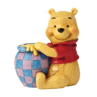 【Enesco】精品家飾 Disney 迪士尼 小熊維尼 迷你維尼抱蜂蜜罐居家擺飾